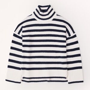 Abercrombie Tuckable Easy Stripe Turtleneck Sweater